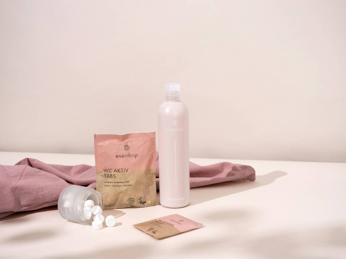 Close-up of eco-friendly adult cleansing body wipes on bamboo tray